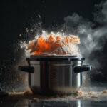 Explosion from a pressure cooker